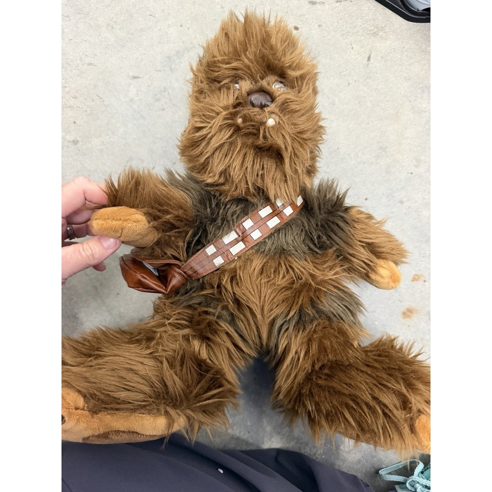 Disney Star Wars Chewbacca Wookiee 20" Stuffed Animal Plush with Satchel